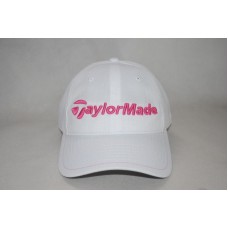 New Taylormade Mujer&apos;s 3D Embroidery Golf Hat White/Pink Adjustable Cap OSFM  eb-28425673